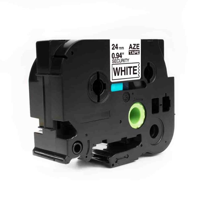 Compatible Brother TZeSE5 24mm Black on White Security Tape (4m) CP-TZeSE5