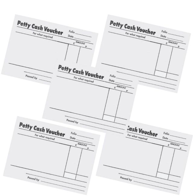 5 Star Office Petty Cash Pad 80 Sheets 88x138mm (Pack of 5)