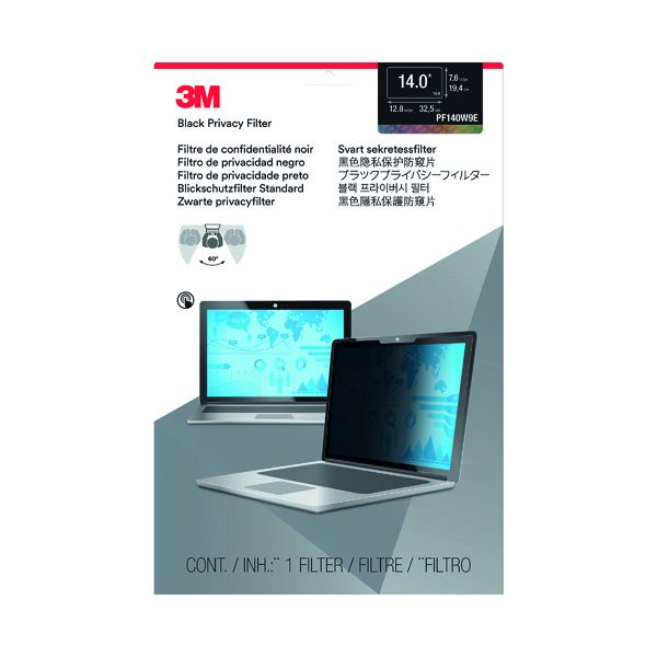 3M Privacy Filter Widescrn Laptop 14.0in image