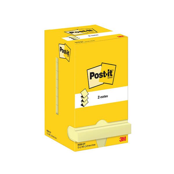 Post-it Z-Note 76x76 100S C/Ylw Pk12 image