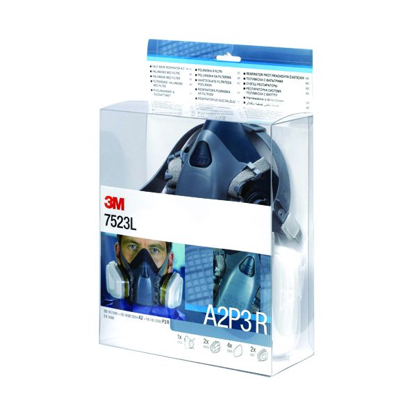 3M Half Mask And Filter Kit 7523L image