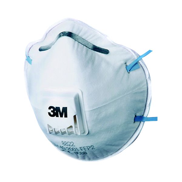 3M 8822 Respirator P2 Valved Pk10 image