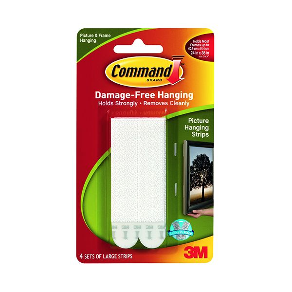 3M Command Lg Picture Hang Stps Pk4 image