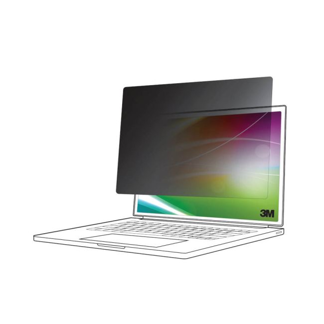 3M Bright Screen Privacy Filter for 14 Inch Full Screen Laptop 16:10 BP140W1E image 1