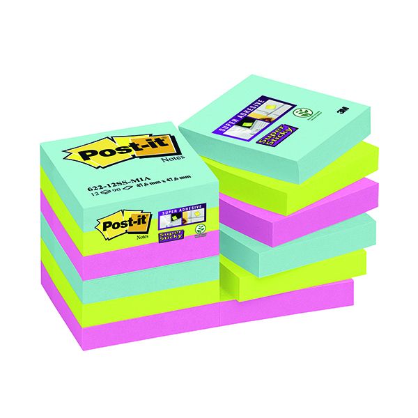 Post-It Ss Notes Miami 47.6x47.6mm image