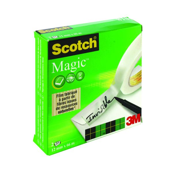 3M Scotch Magic Tape 12mmx66m Pk2 image