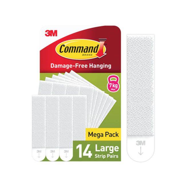 Command Picture Hanging Strips White Large (Pack of 14) 7100349354 image 1