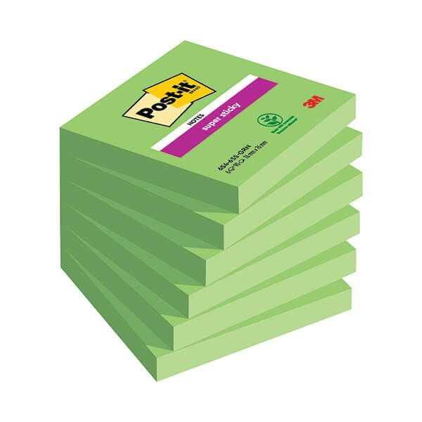 Post-it S/Stk 76x76 90S Green Pk6 image