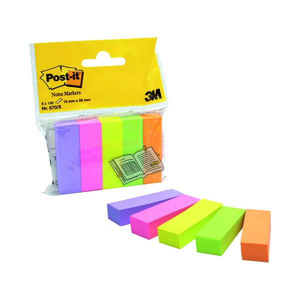 Post-It Notes Markers Assorted 670-5 image