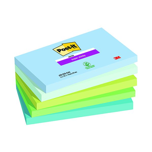 Post-it Oasis 76x127mm x90 Sheet Pk5 image