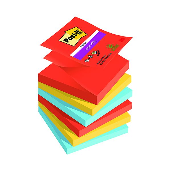 Post-it Z Playful 76x76mm 90Sht Pk6 image