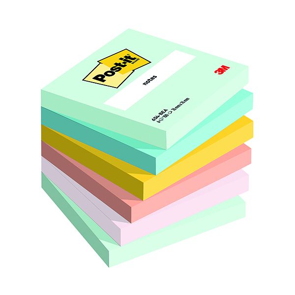 Post-it Beachside 76x76mm 100Sht Pk6 image