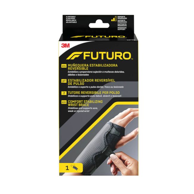 Futuro Comfort Stabilizing Wrist Brace Adjustable 14-21cm Grey 10770SPEI image 6