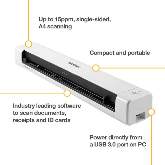 Brother DS-640 A4 Mobile Scanner