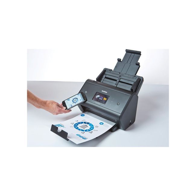 Brother ADS-3600W Desktop Wireless Document Scanner Right View