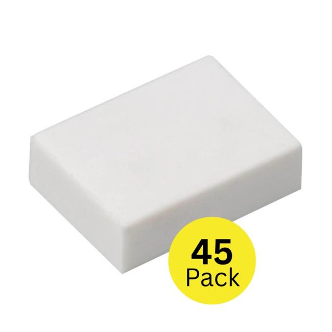 5 Star Office White Eraser 33x23x10mm (Pack of 45)