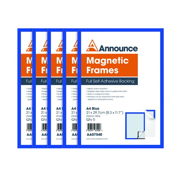 Announce Magnetic Frames A4 Blue P5 image