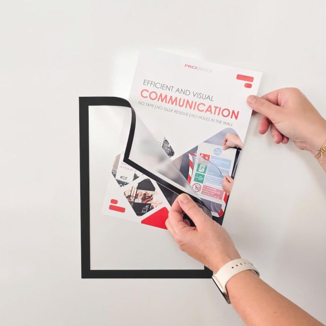 Announce Frame Solo A3 Magnetic Stripes Black (Pack of 2) AA50012 image 2