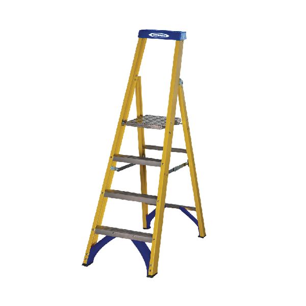 Abru Fibreglass Pform Stpladder 4Trd image