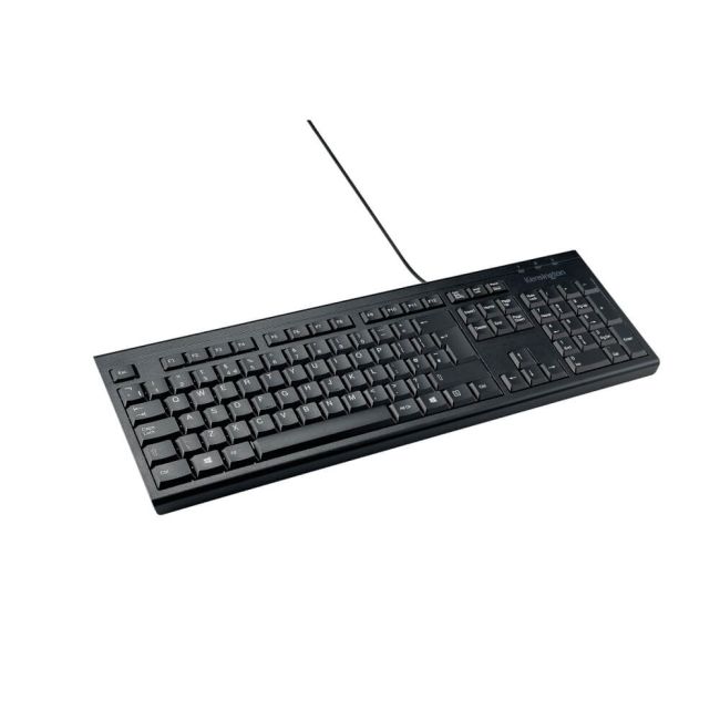 Kensington EQ KB100S Wired Full Size Keyboard Black K63727UK image 1