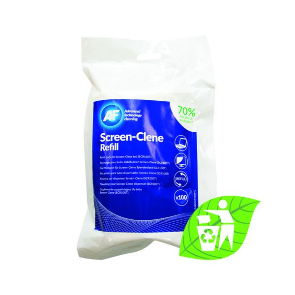 AF Screen-Clene Clng Wipes Ref Pk100 image