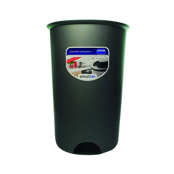 Addis Round Bin Base 50Ltr Metallic image