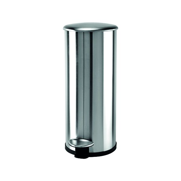 Addis 30L Soft Close Bin Steel/Blk image