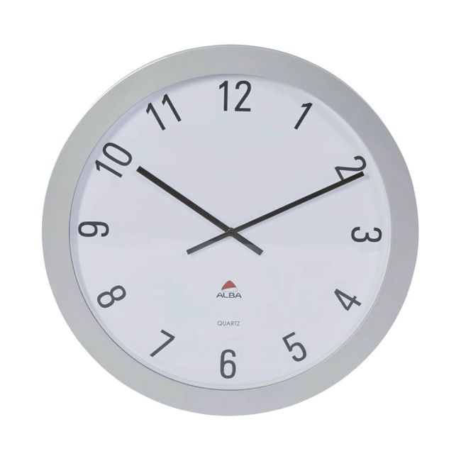 Alba Giant Wall Clock60cm ABS Glass/Grey Metal HORGIANT image 1