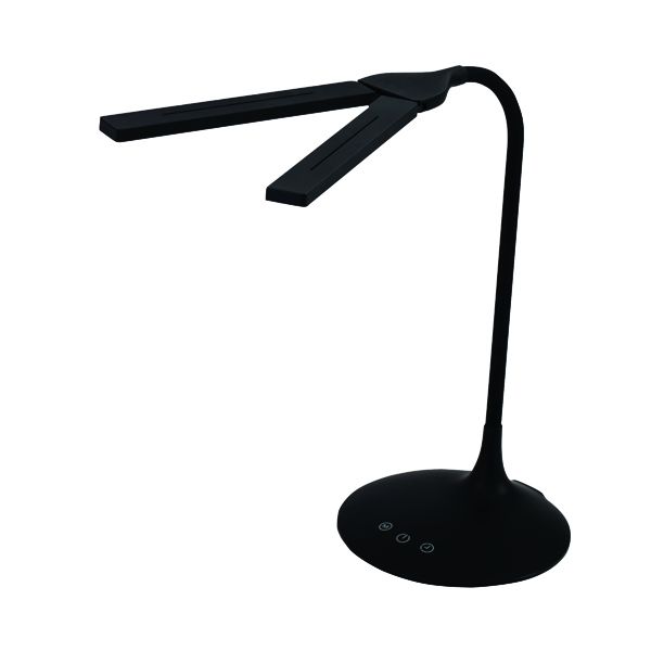 Alba Nomad Two Head Desk Lamp Black image
