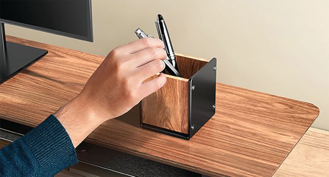 Alba Pen Holder Black/Walnut ODCUP W image 4