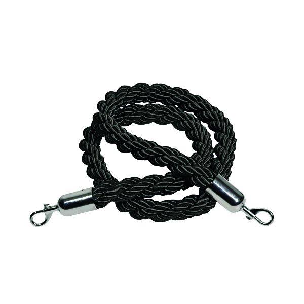 Rope 25x1500mm Black Chrome Clip image