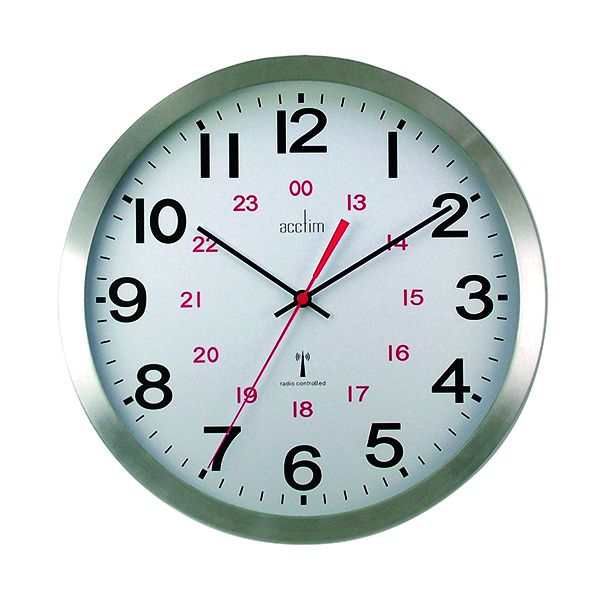 Acctim Century Rc Alu Wall Clock image
