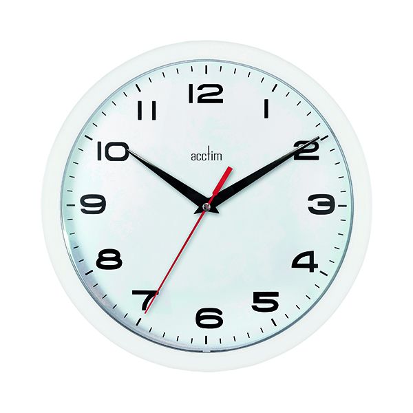 Acctim Aylesbury Wall Clock Wht image