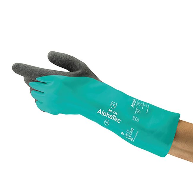 Ansell Alphatec Cut Resistant Gloves Green L (Pack of 6) AN58-735L image 1