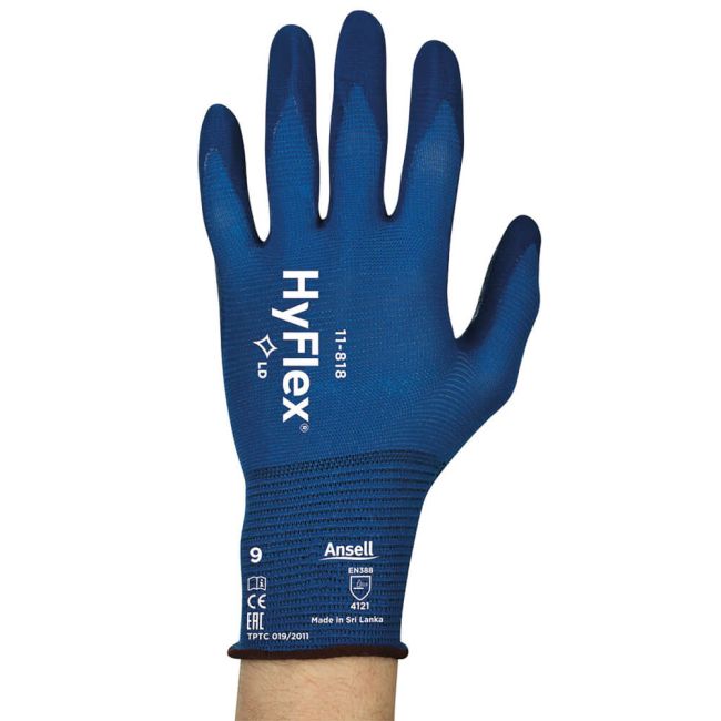 Ansell Hyflex Gloves 1Pr Blue Size xAN11-818XL image 1