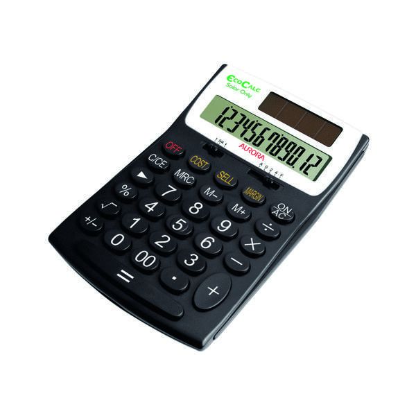 Aurora Ecocalc 12 Digt Dsk Model Blk image