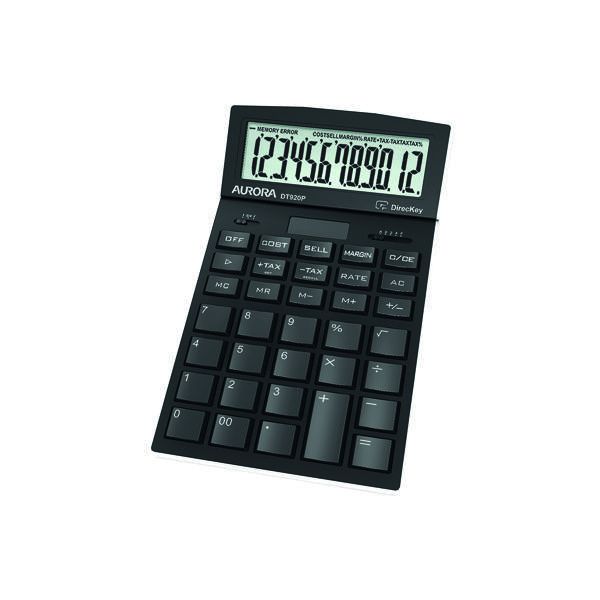 AURORA DT920P DESK CALCULATOR BLACK image