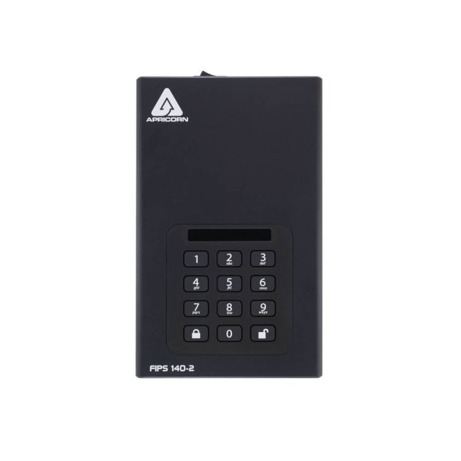 Apricorn Aegis Padlock DT 256-Bit AES-XTS Encryption External Hard Drive 4TB ADT3PL256F4000EM image 3