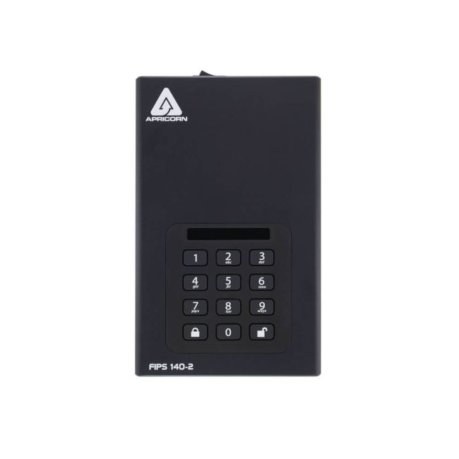 Apricorn Aegis Padlock DT 256-Bit AES-XTS Encryption External Hard Drive 8TB ADT3PL256F8000EM image 3