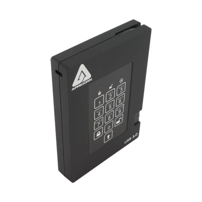 Apricorn Aegis Fortress SSD USB 3.0 4TB Black A253PL256S4000F image 2