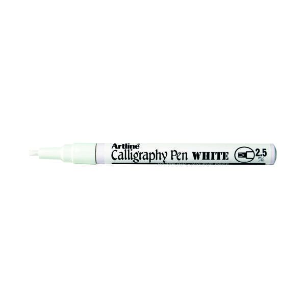 Artline Calligraphy Marker Wht Pk12 image