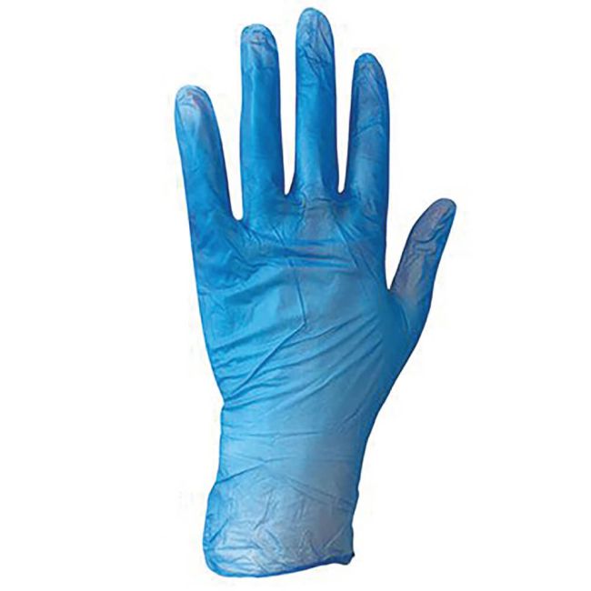 Arco Blue Powder-Free Vinyl Disposable Gloves M (Pack of 100) image 1