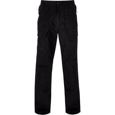 Trojan Men's Black Action Work Trousers 38S image 1