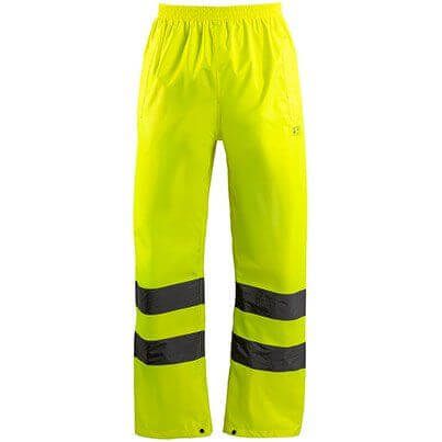 Arco Yellow Waterproof Hi-Vis Overtrousers M image 1