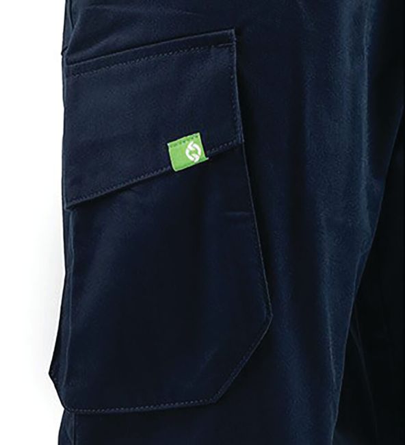 Arco Responsible Men's Navy Cargo Trousers with Kneepad Pockets 32R image 3