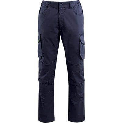 Arco Responsible Men's Navy Cargo Trousers with Kneepad Pockets 34R image 1