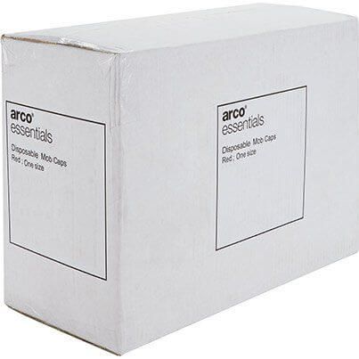 Arco Essentials Red Disposable Mob Caps (Pack of 2000) image 3