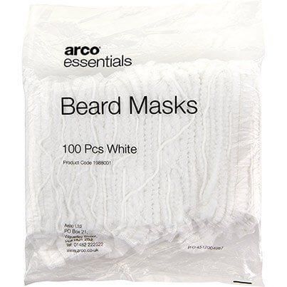 Arco Essentials White Beard Nets (Pack of 100) image 2