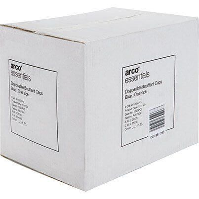 Arco Essentials Blue Disposable Bouffant Mob Caps (Pack of 1000) image 2