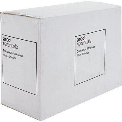 Arco Essentials White Disposable Mob Caps (Pack of 2000) image 3